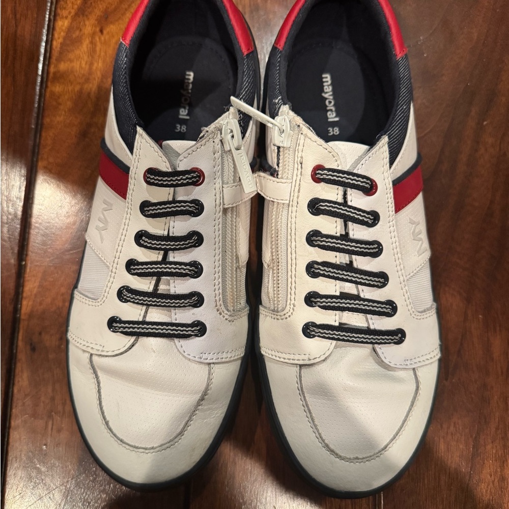 Mayoral White and Red Men's Sneakers